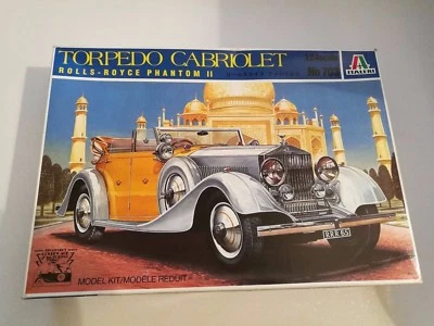KIT DI MONTAGGIO ITALERI NO 703 TORPEDO CABRIOLET ROLLS-ROYCE PHANTOM II 1/24 - Immagine 1 di 3
