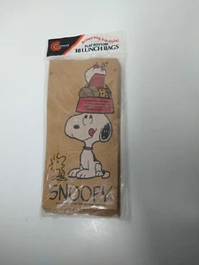 Vintage versiegelte Snoopy Woodstock Papier Brotzeitbeutel 18 Stück - Bild 1 von 6