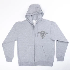 Mens - Gothic Full Zip Hoodie - Black Angel - Hardy - Picture 1 of 3