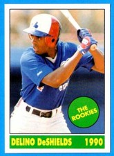 1990 The Shanks Collection The Rookies Delino DeShields (ex-mt) Montreal Expos