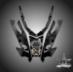 2015-2019 POLARIS AXYS Hood Decal Sticker Wrap Graphics Outlaw Black - Bild 1 von 1