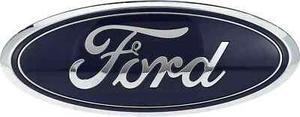 Ford AA8Z-9942528-A Nameplate DARK BLUE 9 x 3.5 INCHES - Picture 1 of 3