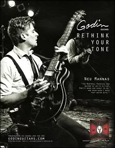 Head of the Herd Neu Mannas Godin Montreal Premiere guitarra publicidad impresión - Imagen 1 de 3