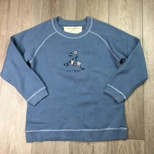 Life is Good Boys Pullover Sweatshirt Fleece Crew Neck Graphic Logo Blue Large - Picture 1 of 5