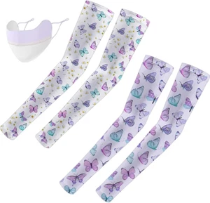 2 Pairs Gardening Sleeves for Women,Farmers Sun Protection Arm Cooling Sleeves - Picture 1 of 1