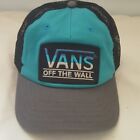 Vintage Y2K Vans Cap Trucker Hat Snapback Mesh Adjustable Black Off The Wall