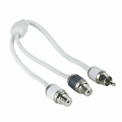 T-Spec  2-Channel Marine Grade RCA Quad Twist 1 Male to 2 Female Audio Cable - Image 1 of 3