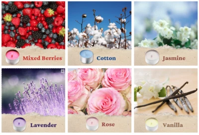 Scented Tea Lights Candles 20pk Fragrance Christmas Xmas Home Decor 8 Hour Burn - Image 1 of 4