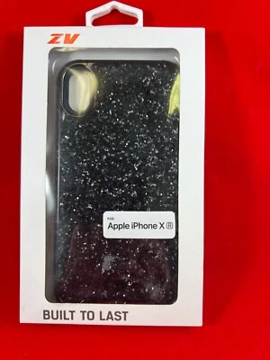 iPhone X построен на последний чехол блестящий черный - Изображение 1 из 2