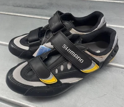 Tênis de ciclismo Shimano preto masculino tamanho UE 38 EUA 5 SH-R096W - Imagem 1 de 4