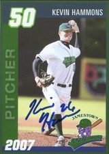 2007 Jamestown Jammers KEVIN HAMMONS Signed Card autograph AUTO MARLINS