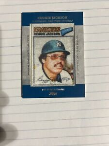2013 Topps Reggie Jackson 1977 Manufactured Patch Silk Card #MCP-18 Yankees