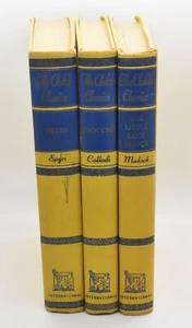 The Child's Classics 3 Hardcover Books Heidi Pinocchio Little Lame Prince1946 - Picture 1 of 3