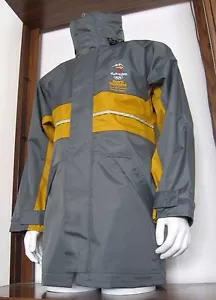 S Uomo Linea 7 Sydney 2000 Olimpiadi S.I. Giacca impermeabile full zip grigia piccola nuova con etichetta - Foto 1 di 12