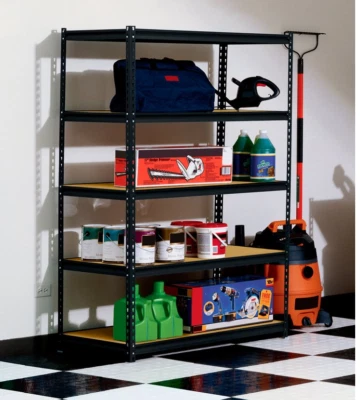 5 Shelf Heavy Duty Muscle Rack 48"W X 24"D X 72"H Steel Shelving Garage Storage