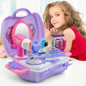 Make-up Spielzeug Mädchen Beauty Kinder Friseur Kosmetik Schminkset Geschenk Set - Bild 1 von 12
