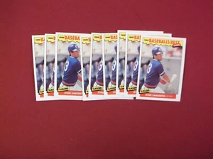 9- 1986 Fleer Baseballs Best # 32 Ryne Sandberg casi nuevo++ - Imagen 1 de 2