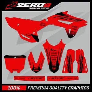 HONDA MOTOCROSS GRAPHICS KIT MX DECALS : CR CRF 85 150 125 250 450 BLOCK RED/BLK - Picture 1 of 1