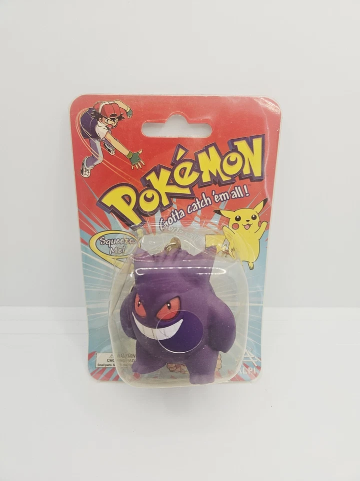 Pokemon GENGAR Licensed Squeezie Stress 2 inch Keychain 1999 (Read Desc) - image 1 of 4