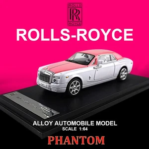 New In Stock 1:64 Rolls Royce PHANTOM Diecast Car Model Pink For Display As Gift - Picture 1 of 6