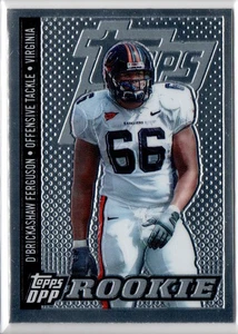 2006 Topps Draft Picks & Prospects #142 D'Brickashaw Ferguson Chrome schwarz - Bild 1 von 2