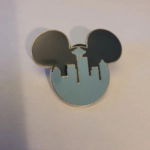 Prendedor comercial Disney Seattle Skyline Mickey Pin azul - Imagen 1 de 2