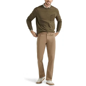 NWOT Lee Extreme Motion Pants Mens 38x30 Khaki Regular Straight Stretch Casual - Picture 1 of 8