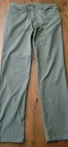 Pantalón Lululemon ABC Slim-Fit 5Pkt 30L Warpstreme GRIS Verde Talla 32  - Imagen 1 de 5