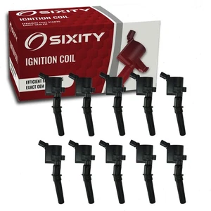 10 pc Sixity Auto Ignition Coils for 1999-2004 Ford F-350 Super Duty 6.8L jm - Picture 1 of 8