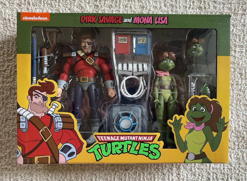 NECA Dirk Savage y Mona Lisa Figuras Tortugas Ninja Adolescentes Mutantes Paquete de 2 Nuevas Foto 1 de 1