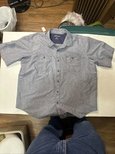 Orvis Shirt Mens XXL Blue Classic Collection S/S Tech Button Up 137013 - Picture 1 of 10