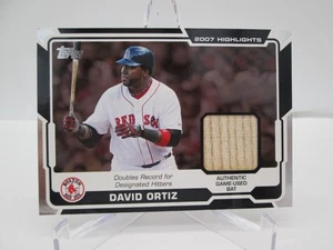 Bate 2008 Topps 2007 Highlights David Ortiz usado en juegos AR-DO2 - Imagen 1 de 2