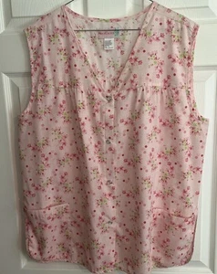 Smock 1X Uniform Cleaning Career Scrub Medical Sleeveless 2 Pockets Snap Buttons - Picture 1 of 4