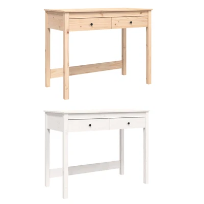 Schreibtisch Gamingtisch Bürotisch mit Schubladen 100x50x78 cm Massivholz Kiefer - Bild 1 von 4