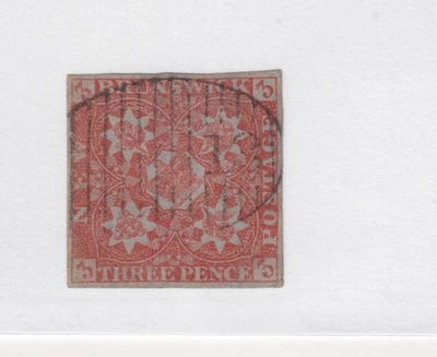CANADA NEW BRUNSWICK#1 3d red Light Cancel  4 margins  #13 Fredricton - Image 1 of 2