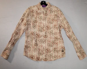 Jimi Hendrix Experience The Purple Label Shirt M Knopf Blumenmuster Rock & Roll - Bild 1 von 20
