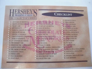 1995 Dart Hershey's Trading Cards: The Collector's Series Checklist #100 - Picture 1 of 2