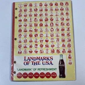 Vintage NOS 1950s Coca-Cola Landmarks Of The USA Notebook Unused - Picture 1 of 5