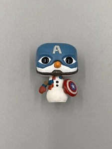Funko POCKET POP - Marvel: Snowman Captain America Glitter 2022 Holiday Advent - Picture 1 of 4