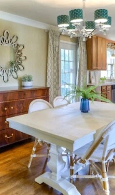 4 LINDOS PAINÉIS DE CORTINAS PERSONALIZADOS COM ACABAMENTO ENTRELAÇADO E ESCALAMANDRE - Imagem 1 de 4