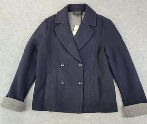 Talbots Blazer Jacke Wollmischung zweireihig schwarz Damen 12 neu mit Etikett - Bild 1 von 15
