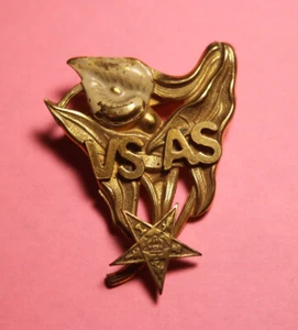 Order of the Eastern Star Pin Calla Lily VS AS OES Brooch - Picture 1 of 6