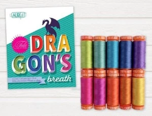 TP50DB10 Tula Pink Dragon's Breath Thread Set Aurifil Thread - Foto 1 di 1