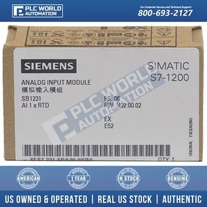 Siemens 6ES7231-5PA30-0XB0 SIMATIC S7-1200 SB1231, RTD, 1-Point, New Sealed - Picture 1 of 5