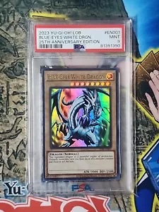 PSA 9 Blue-Eyes White Dragon LOB-EN001 Legend of Blue Eyes White Dragon (25th... - Picture 1 of 2