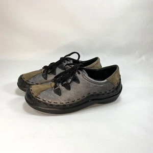 Ziera Allsorts grau metallic hellbraun Wildleder Schnürschuhe bequem gepolstert Freizeit 9 - Bild 1 von 12