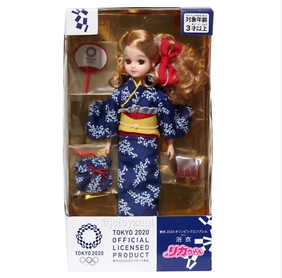 Muñeca Kimono Casual Verano Takara Tomy Licca-Chan Rika-Chan Tokio Olympic Yukata Foto 1 de 4