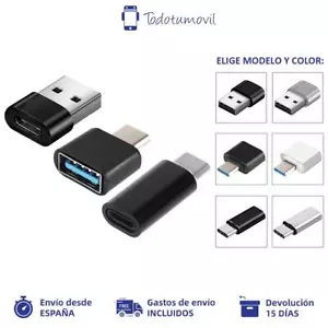 Adaptador de Cable OTG Elige modelo Usb 3,0 A Usb 3,1 tipo C Adaptador 8 pines a - Imagen 1 de 18