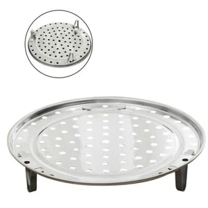☮Steamer Rack Insert Stock Pot Steaming Tray Stand Cookware Kitchen Cooking - Picture 1 of 14