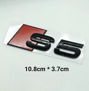 S5 Logo Audi5 Autocollant Emblème Arrière Noir brillant - Imagen 1 de 4